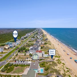 SN218: Sand Castle Cottage | Aerial View to Beach Access