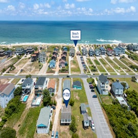 SN6232A: South Nags Head 6232A | Aerial View to Beach Access