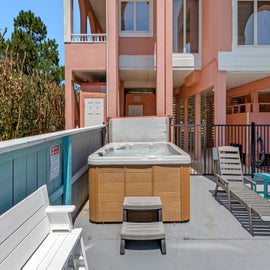 M366: Tickled Pink | Pool Area w/ Hot Tub