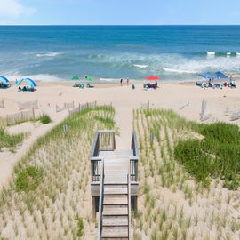 NH09: Home Again | Private Walkway to Beach w/ Dunetop Deck